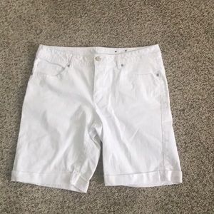 White faded Glory Bermudas